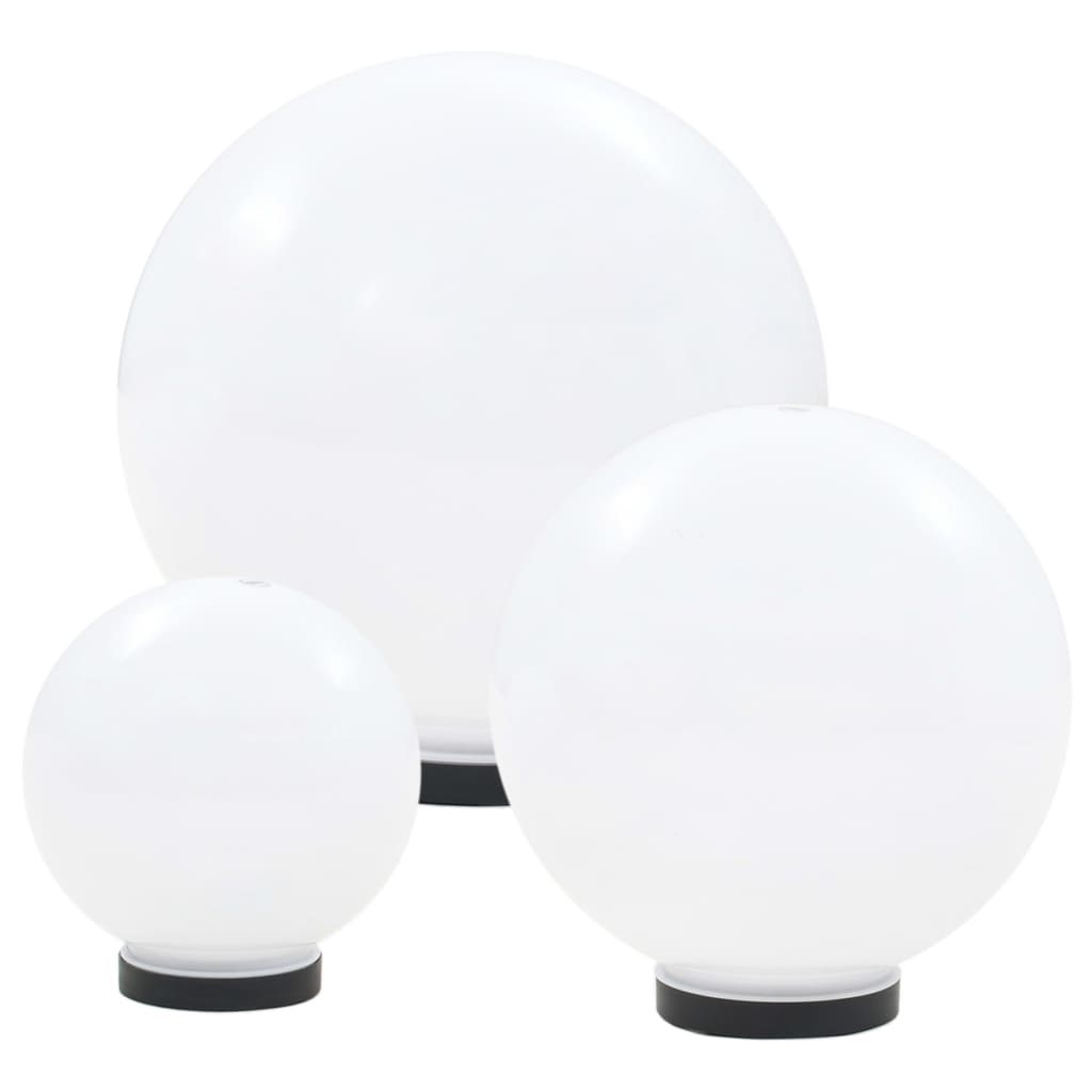 vidaXL Set lămpi glob cu LED, 6 buc., 20/30/40 cm, PMMA, sferic vidaXL Set lămpi glob cu LED, 6 buc., 20/30/40 cm, PMMA, sferic