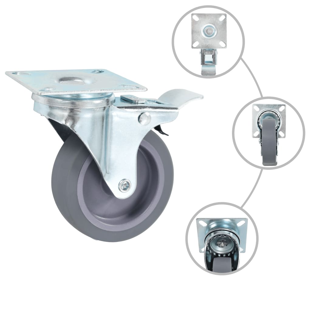 vidaXL Roți pivotante, 24 buc., 75 mm vidaXL Roți pivotante, 24 buc., 75 mm