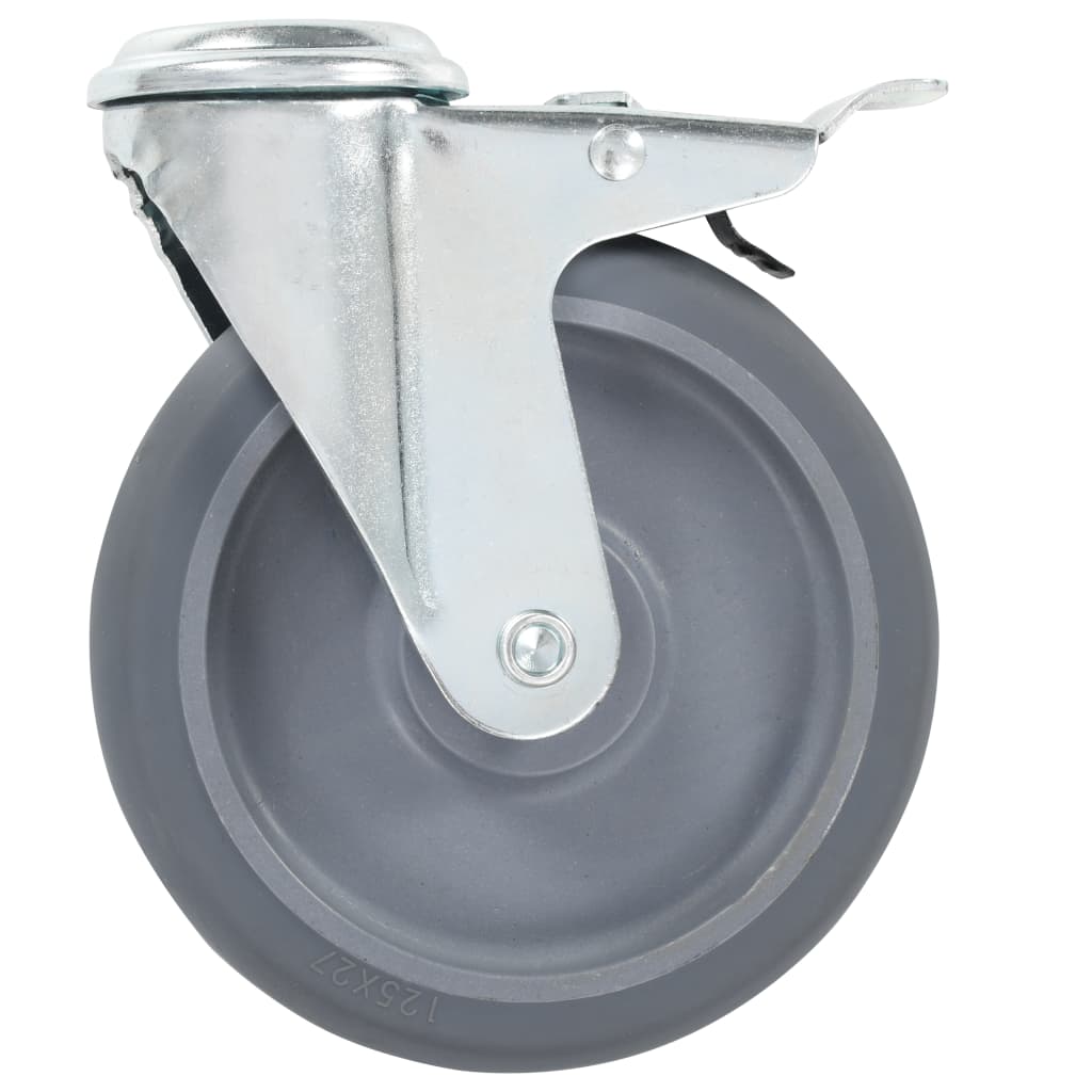 vidaXL Roți pivotante cu gaură pentru șurub, 16 buc., 125 mm vidaXL Roți pivotante cu gaură pentru șurub, 16 buc., 125 mm