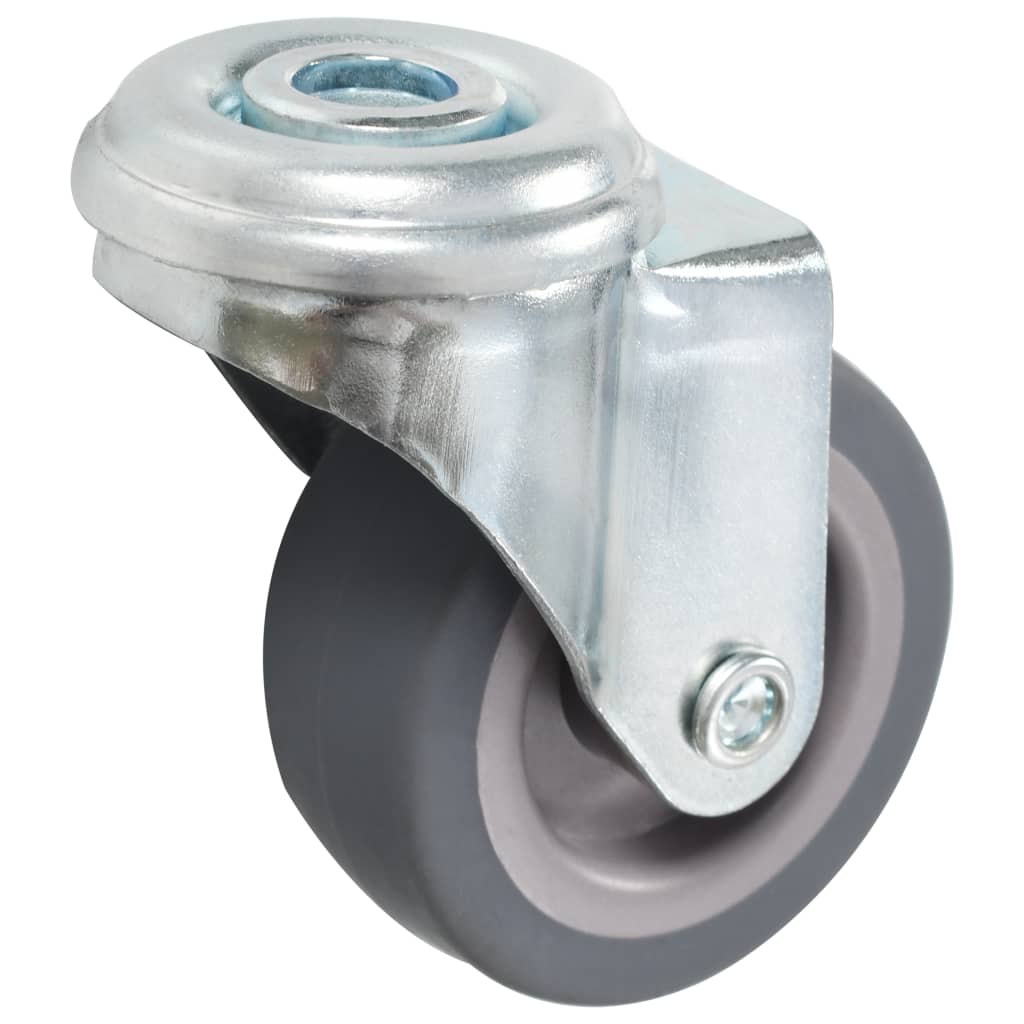 vidaXL Roți pivotante cu gaură pentru șurub, 12 buc., 50 mm vidaXL Roți pivotante cu gaură pentru șurub, 12 buc., 50 mm