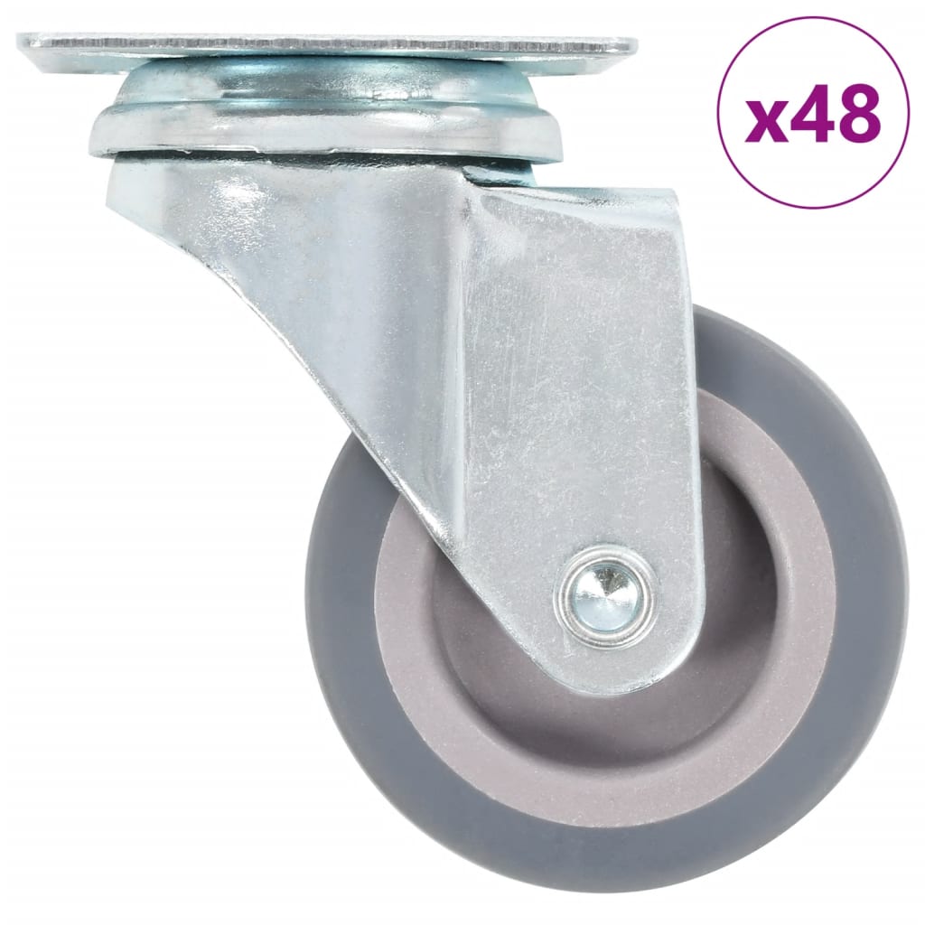 vidaXL Roți pivotante, 48 buc., 50 mm vidaXL Roți pivotante, 48 buc., 50 mm