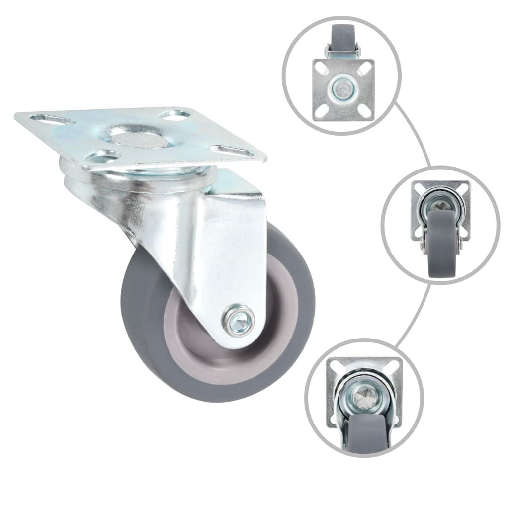 vidaXL Roți pivotante, 48 buc., 50 mm vidaXL Roți pivotante, 48 buc., 50 mm