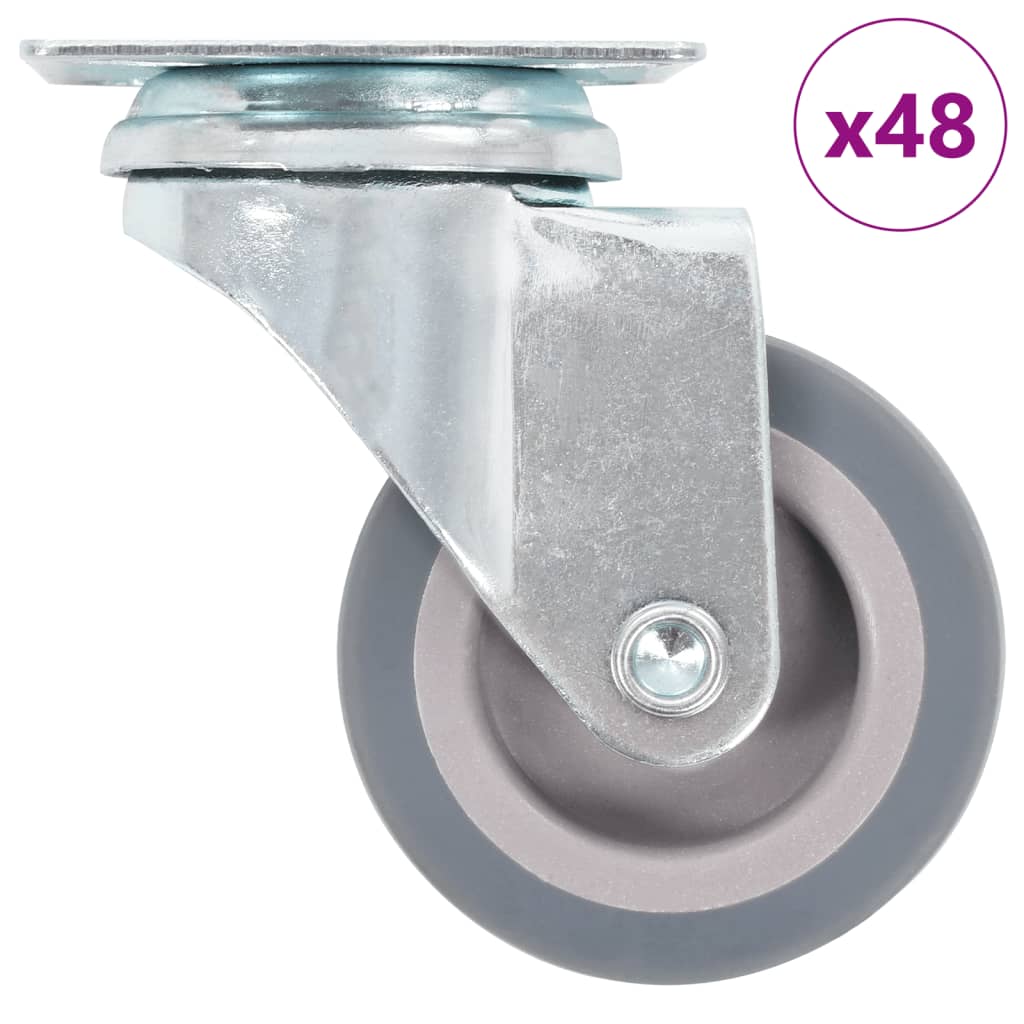 vidaXL Roți pivotante, 48 buc., 50 mm vidaXL Roți pivotante, 48 buc., 50 mm