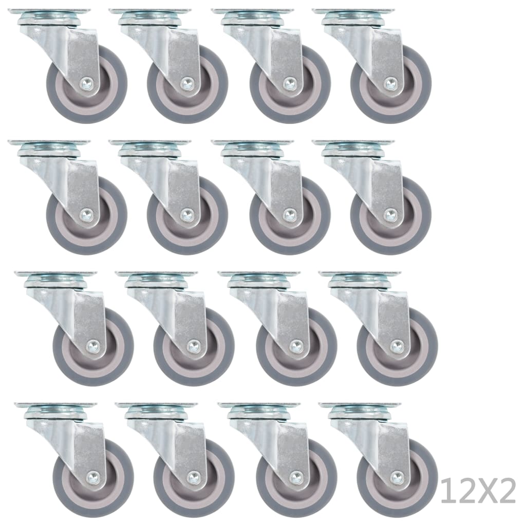vidaXL Roți pivotante, 72 buc., 50 mm vidaXL Roți pivotante, 72 buc., 50 mm