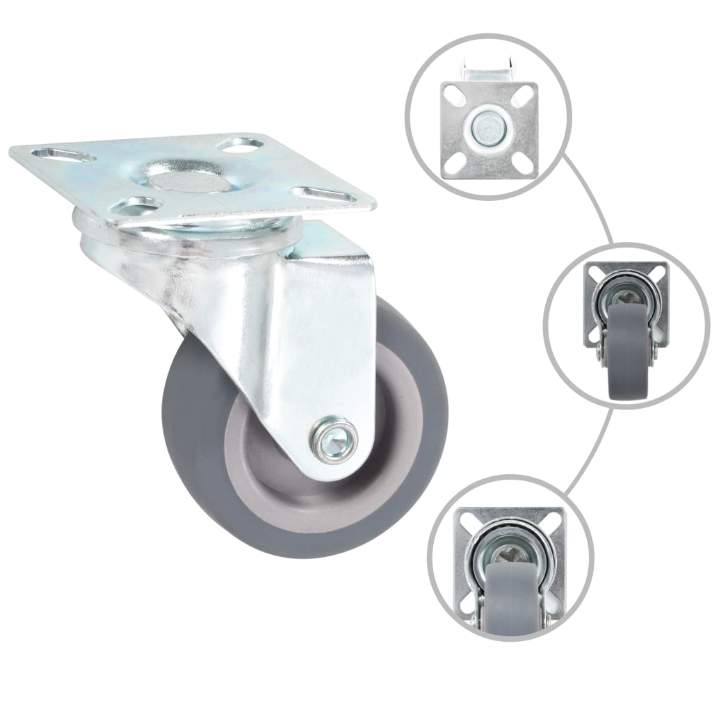 vidaXL Roți pivotante, 32 buc., 50 mm vidaXL Roți pivotante, 32 buc., 50 mm