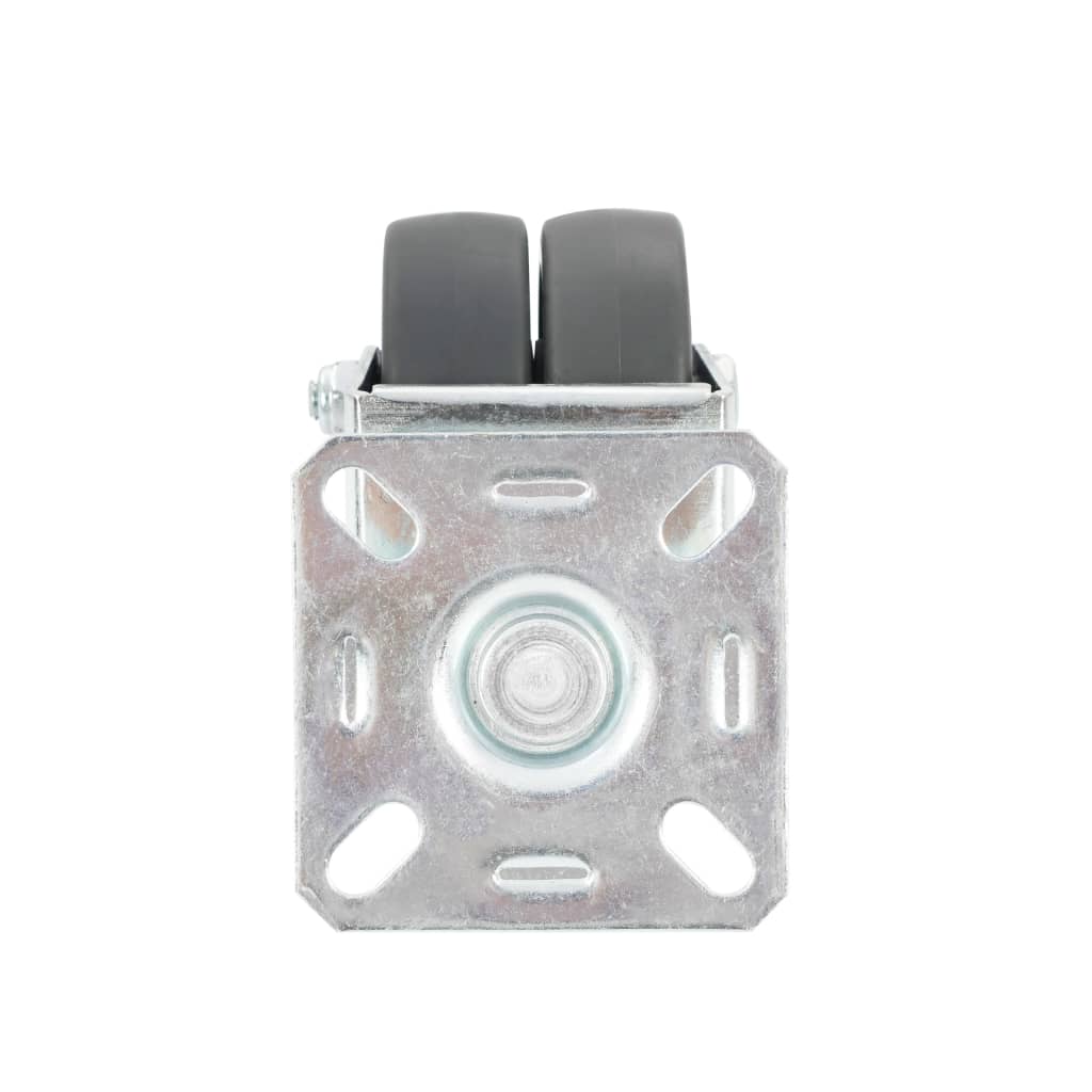 vidaXL Roți pivotante duble, 12 buc., 50 mm vidaXL Roți pivotante duble, 12 buc., 50 mm