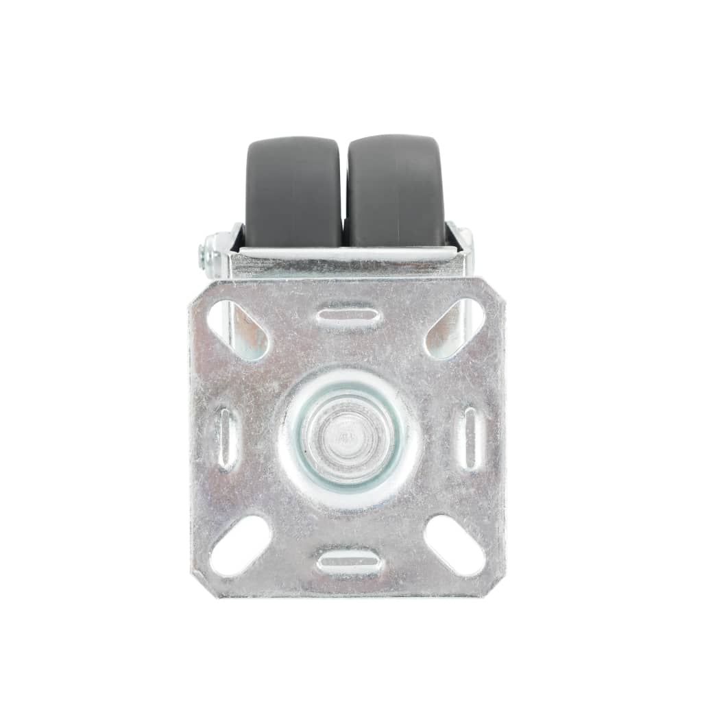 vidaXL Roți pivotante duble, 24 buc., 50 mm vidaXL Roți pivotante duble, 24 buc., 50 mm