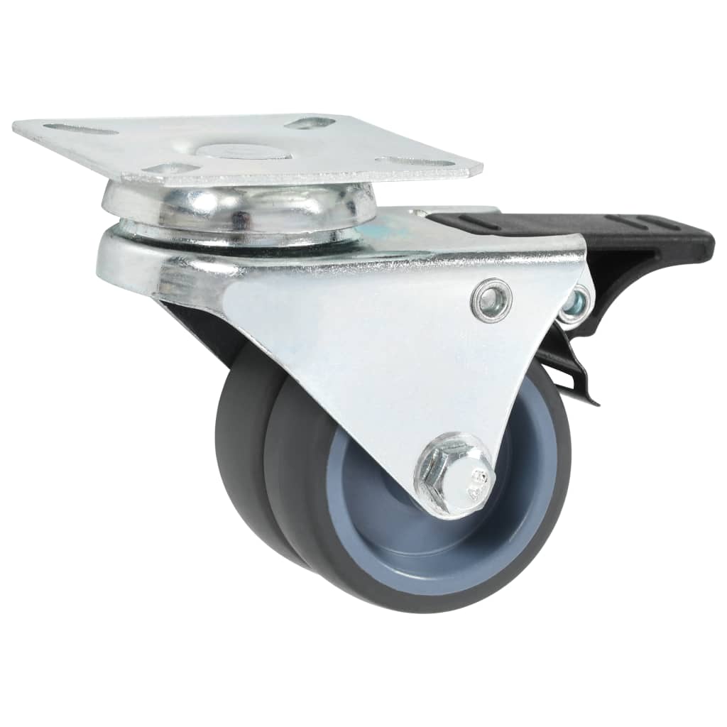 vidaXL Roți pivotante duble, 16 buc., 50 mm