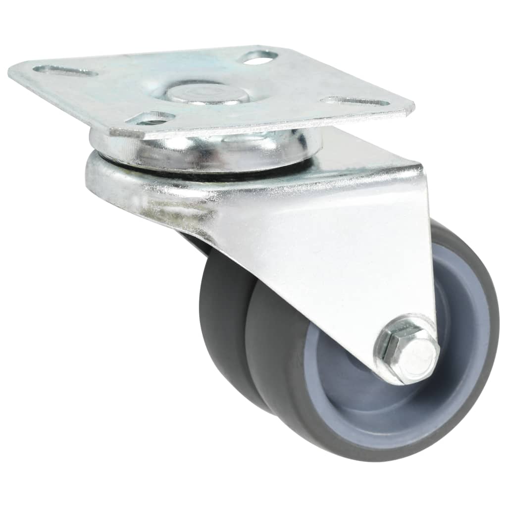 vidaXL Roți pivotante duble, 32 buc., 50 mm vidaXL Roți pivotante duble, 32 buc., 50 mm