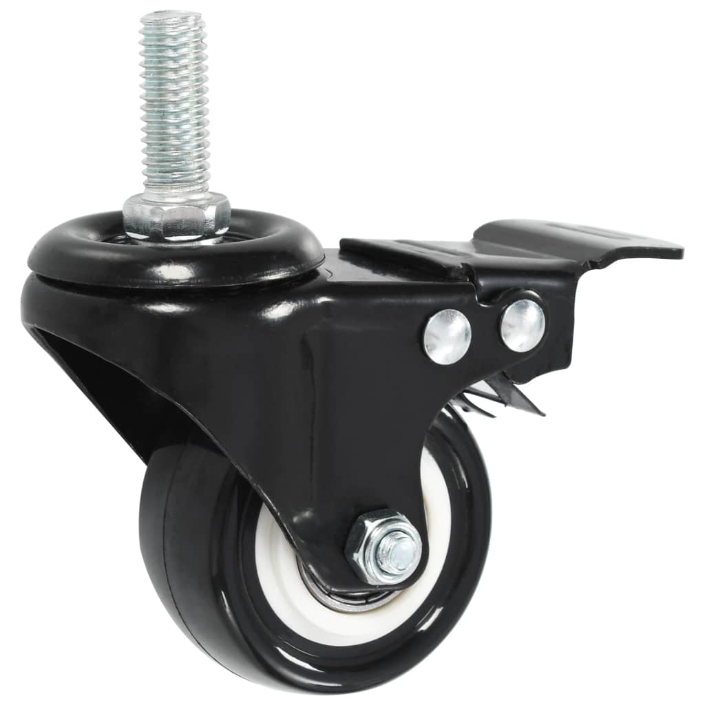 vidaXL Roți pivotante cu frâne, 32 buc., 50 mm