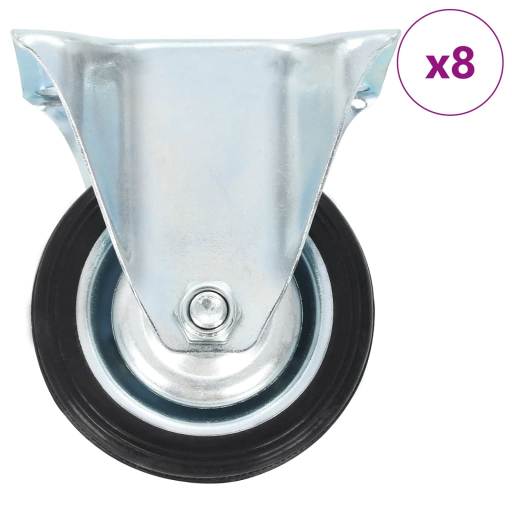 vidaXL Roți fixe, 8 buc., 75 mm vidaXL Roți fixe, 8 buc., 75 mm