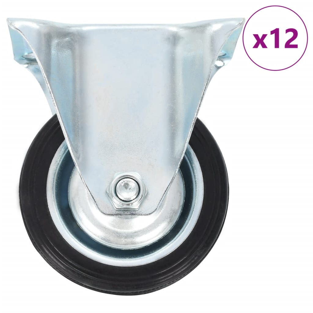 vidaXL Roți fixe, 12 buc., 75 mm vidaXL Roți fixe, 12 buc., 75 mm
