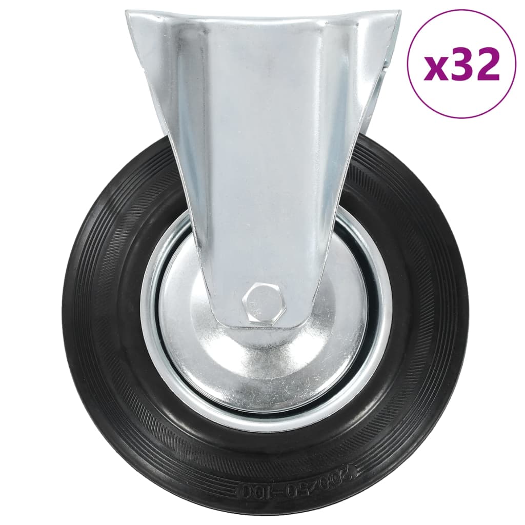 vidaXL Roți fixe, 32 buc., 200 mm vidaXL Roți fixe, 32 buc., 200 mm