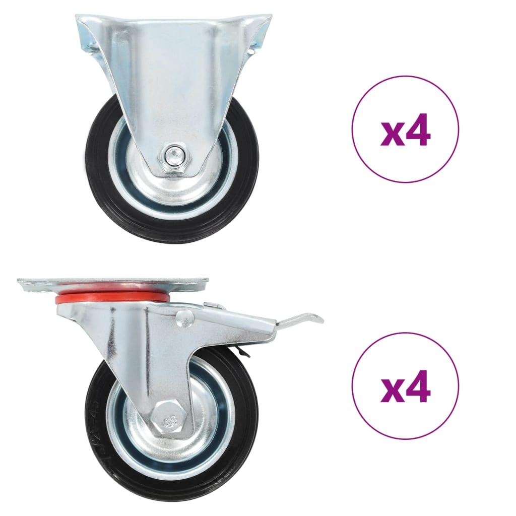 vidaXL Roți, 8 buc., 75 mm vidaXL Roți, 8 buc., 75 mm