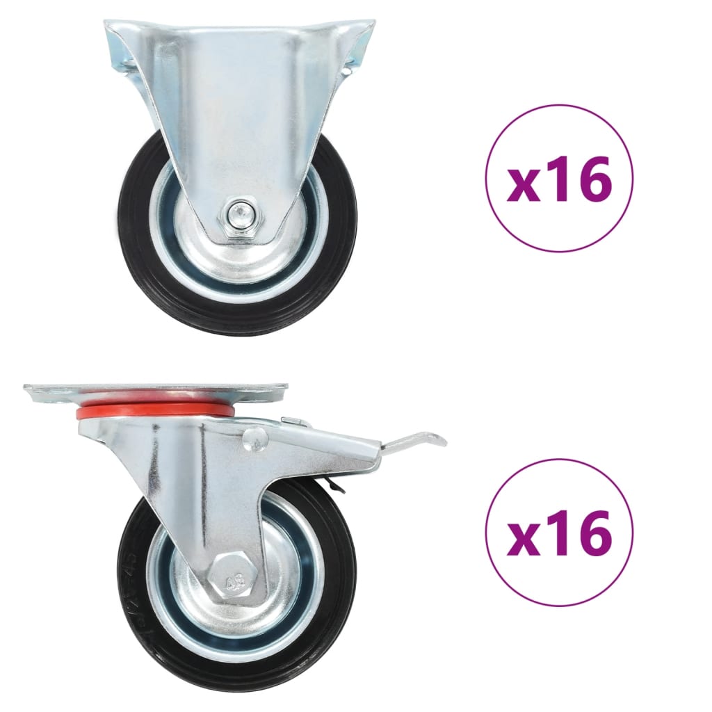 vidaXL Roți, 32 buc., 75 mm vidaXL Roți, 32 buc., 75 mm