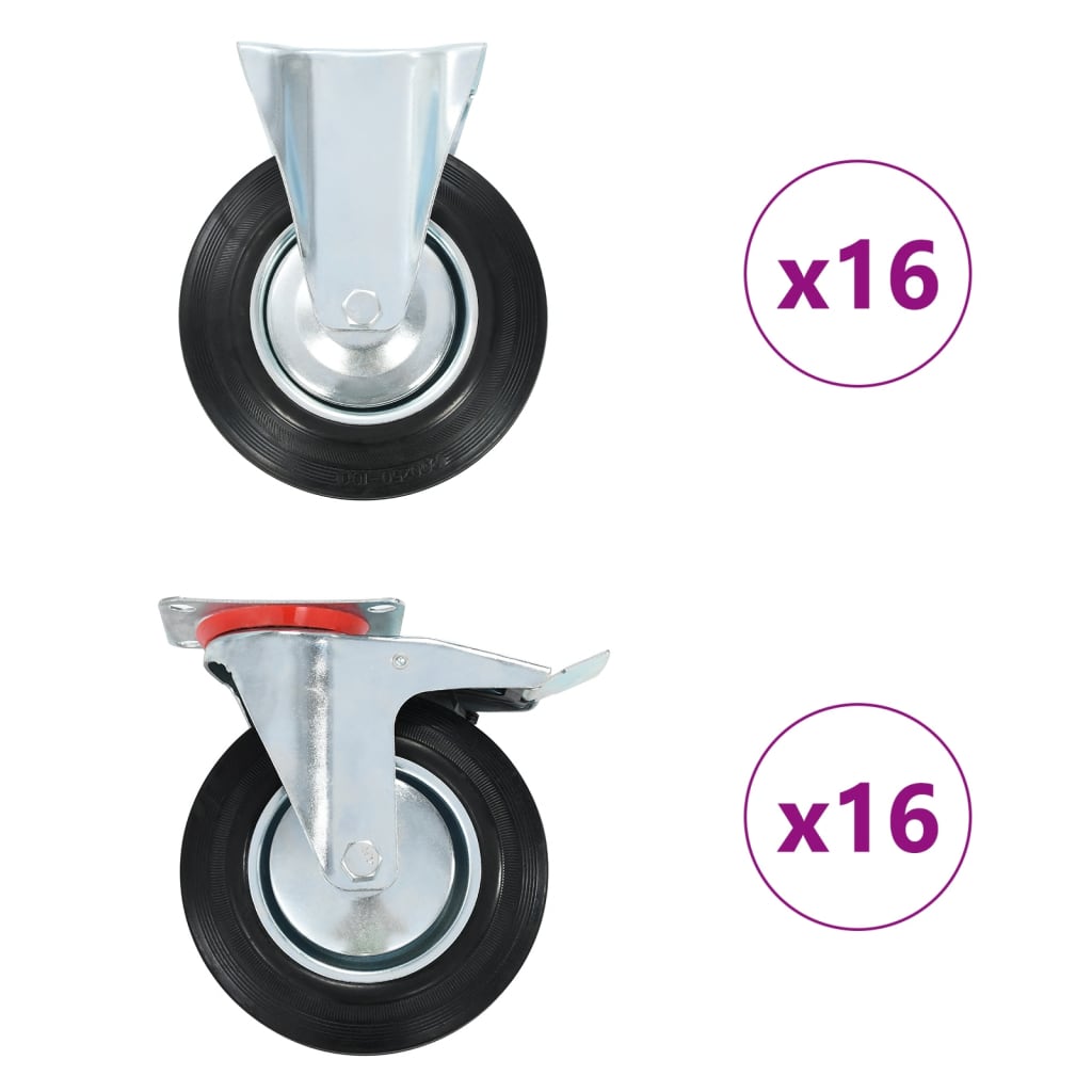 vidaXL Roți, 32 buc., 200 mm vidaXL Roți, 32 buc., 200 mm