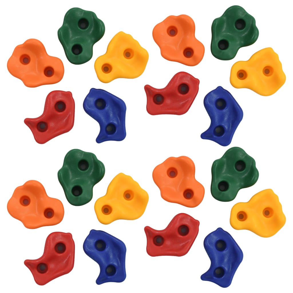 vidaXL Pietre de cățărat, 20 buc., multicolor, PE vidaXL Pietre de cățărat, 20 buc., multicolor, PE