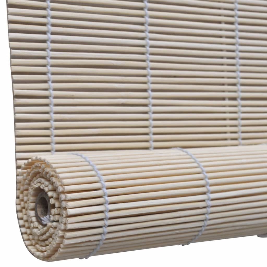 vidaXL Jaluzele din bambus natural tip rulou, 4 buc., 120 x 160 cm
