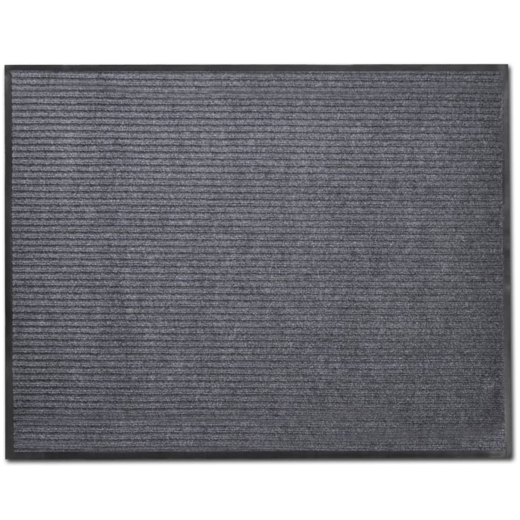 vidaXL Covorașe de ușă din PVC 4 buc. gri, 90x60 cm