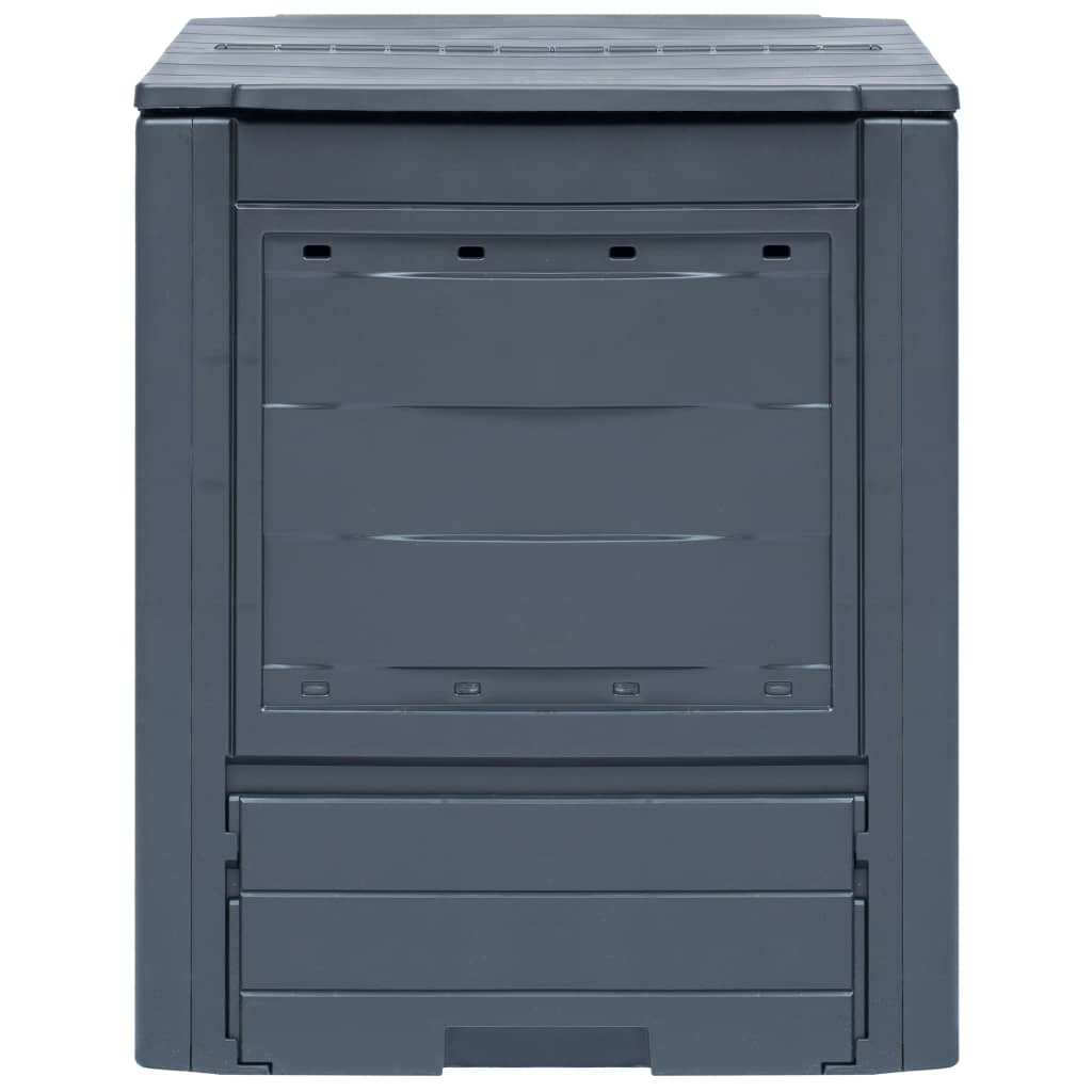 vidaXL Compostoare de grădină, 2 buc., gri, 60 x 60 x 73 cm, 520 L vidaXL Compostoare de grădină, 2 buc., gri, 60 x 60 x 73 cm, 520 L