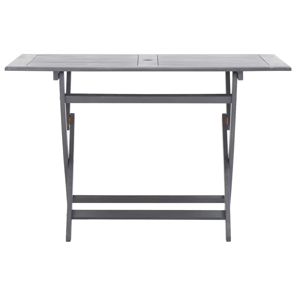 vidaXL Set mobilier de grădină, 5 piese, gri, lemn masiv de acacia vidaXL Set mobilier de grădină, 5 piese, gri, lemn masiv de acacia