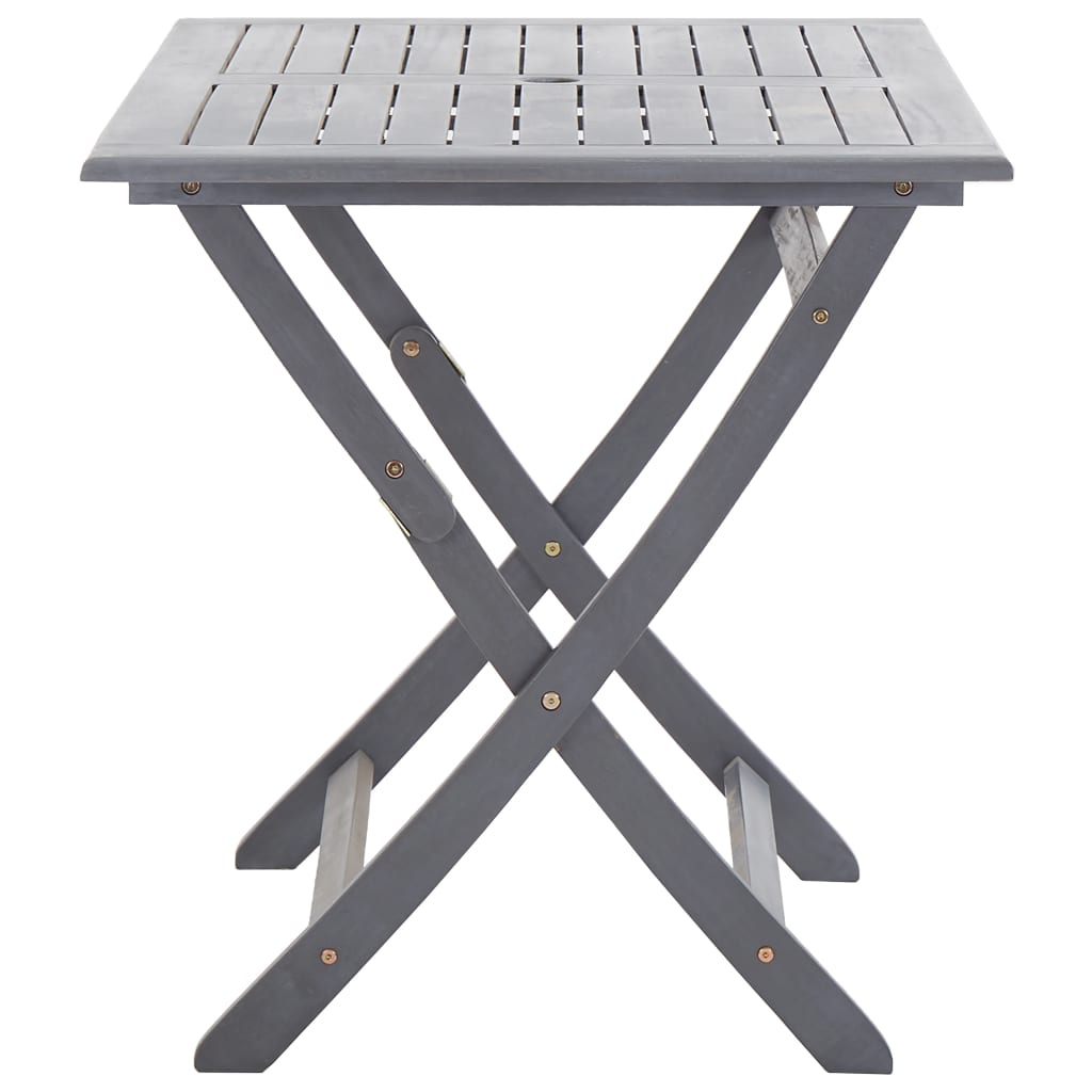 vidaXL Set mobilier de grădină, 5 piese, gri, lemn masiv de acacia vidaXL Set mobilier de grădină, 5 piese, gri, lemn masiv de acacia