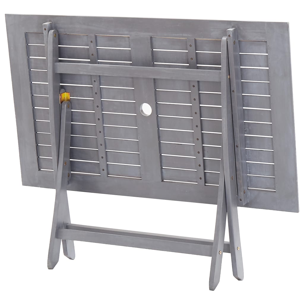 vidaXL Set mobilier de grădină, 5 piese, gri, lemn masiv de acacia vidaXL Set mobilier de grădină, 5 piese, gri, lemn masiv de acacia