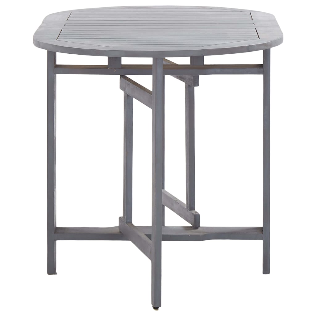 vidaXL Set mobilier de grădină, 5 piese, gri, lemn masiv de acacia vidaXL Set mobilier de grădină, 5 piese, gri, lemn masiv de acacia