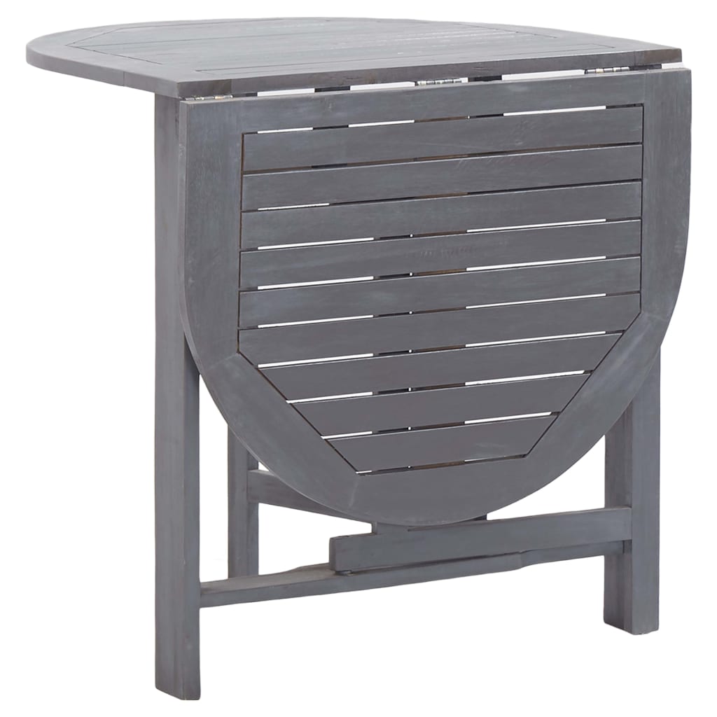 vidaXL Set mobilier de grădină, 5 piese, gri, lemn masiv de acacia vidaXL Set mobilier de grădină, 5 piese, gri, lemn masiv de acacia