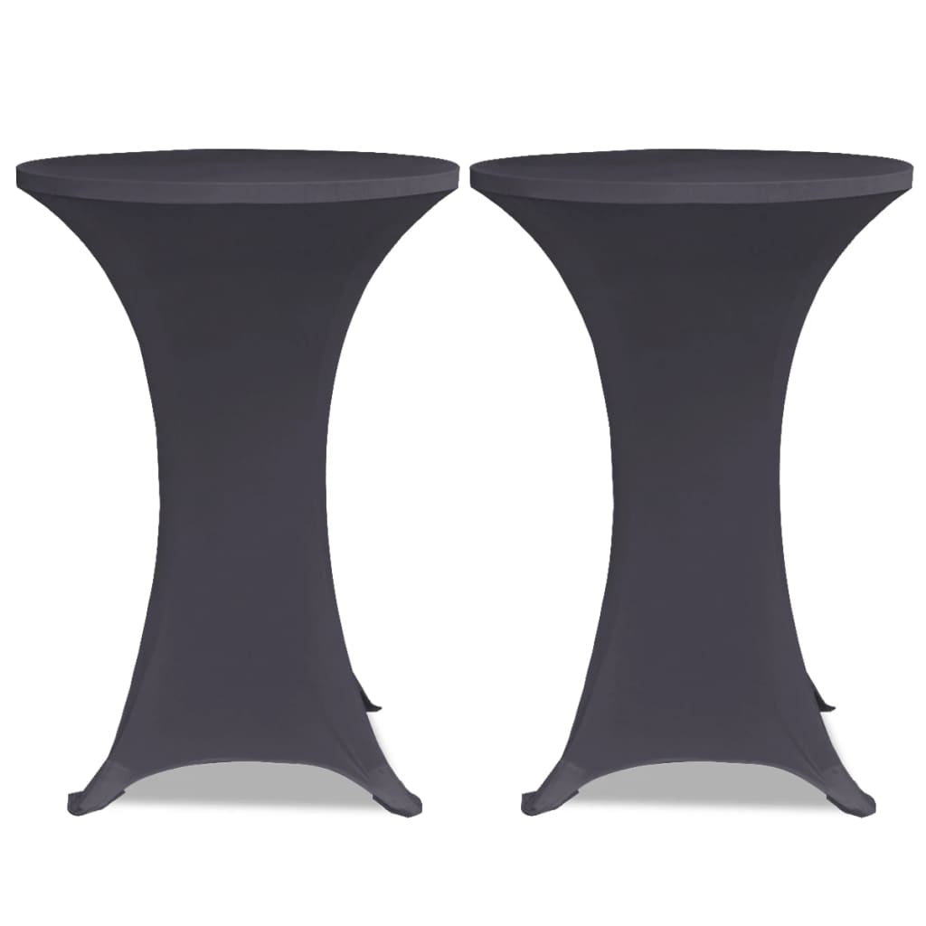 vidaXL Husă de masă elastică, 4 buc., antracit, 60 cm