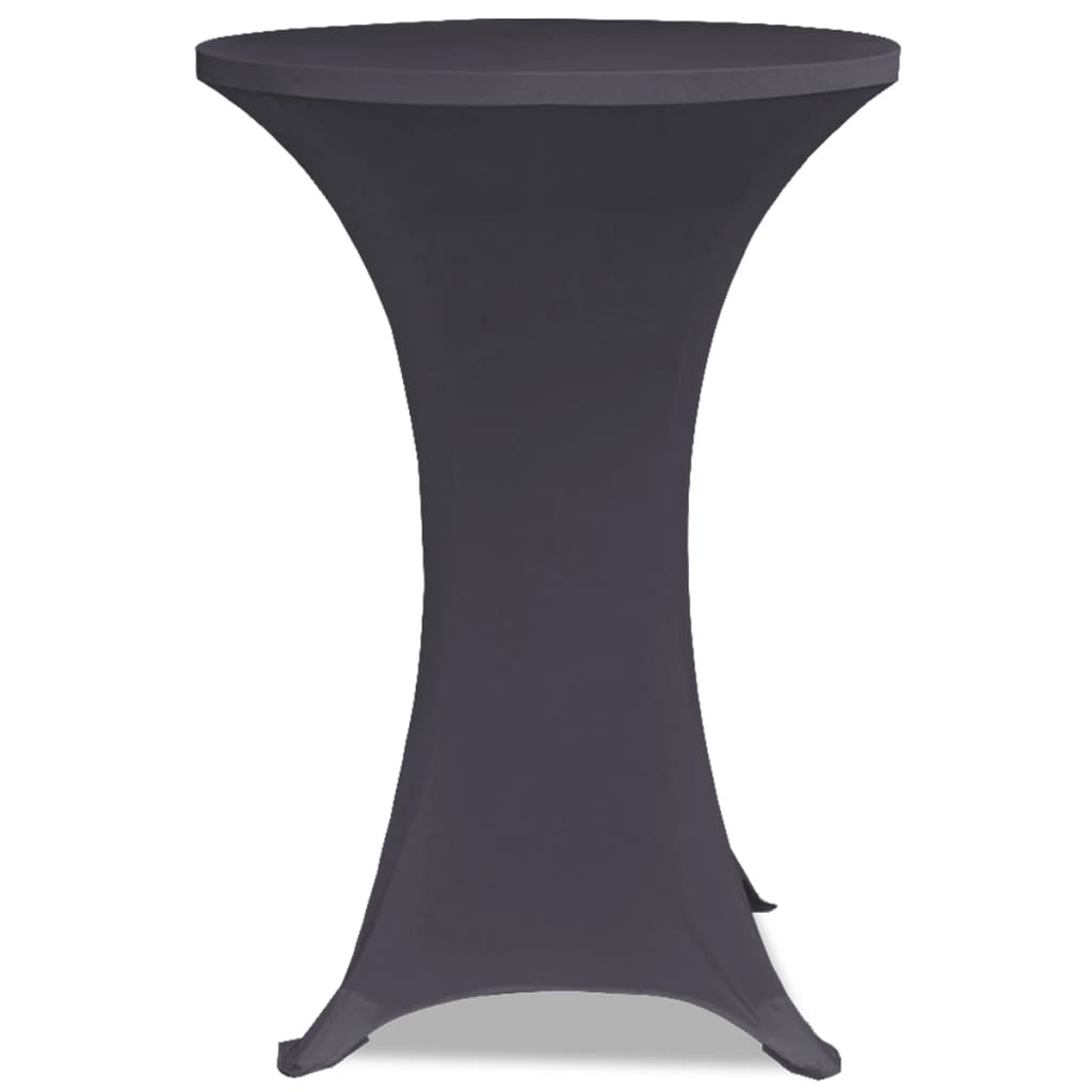 vidaXL Husă elastică pentru masă, 4 buc., antracit, 80 cm vidaXL Husă elastică pentru masă, 4 buc., antracit, 80 cm