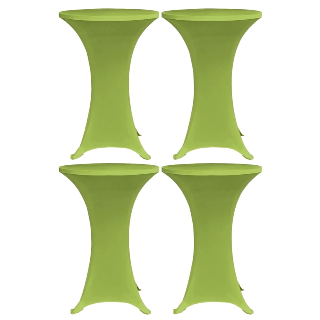 vidaXL Husă elastică pentru masă, 4 buc., verde, 60 cm vidaXL Husă elastică pentru masă, 4 buc., verde, 60 cm