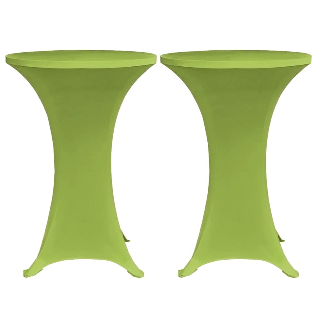 vidaXL Husă elastică pentru masă, 4 buc., verde, 70 cm vidaXL Husă elastică pentru masă, 4 buc., verde, 70 cm