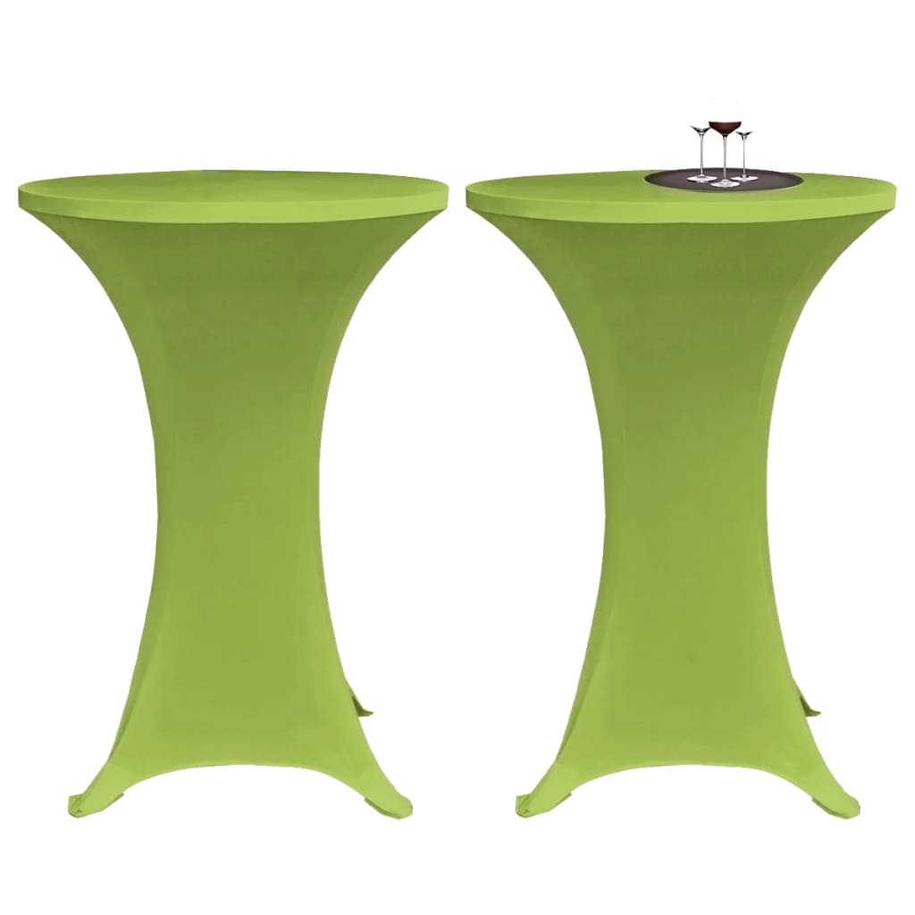 vidaXL Husă elastică pentru masă, 4 buc., verde, 80 cm vidaXL Husă elastică pentru masă, 4 buc., verde, 80 cm