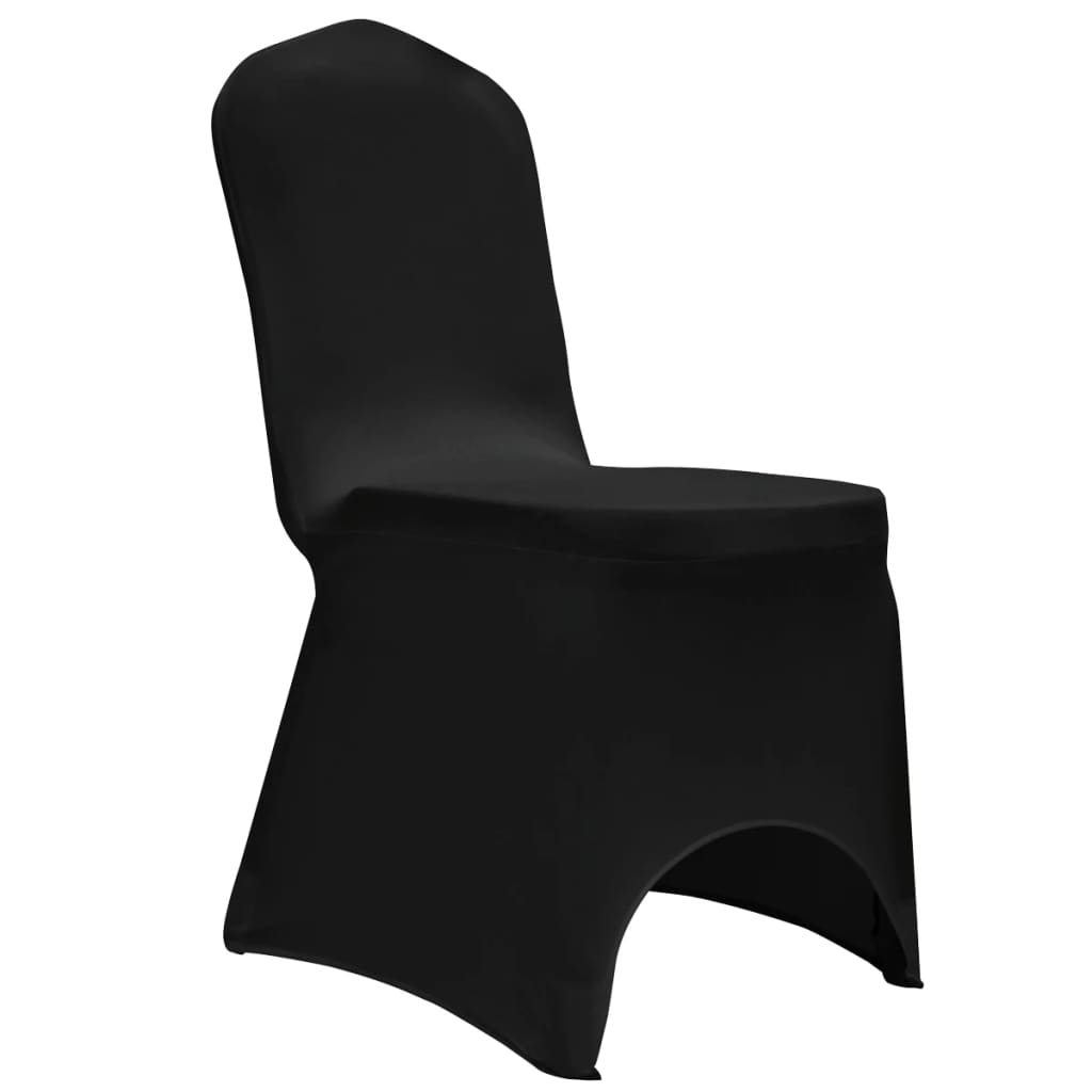 vidaXL Huse elastice pentru scaun, 12 buc., negru vidaXL Huse elastice pentru scaun, 12 buc., negru