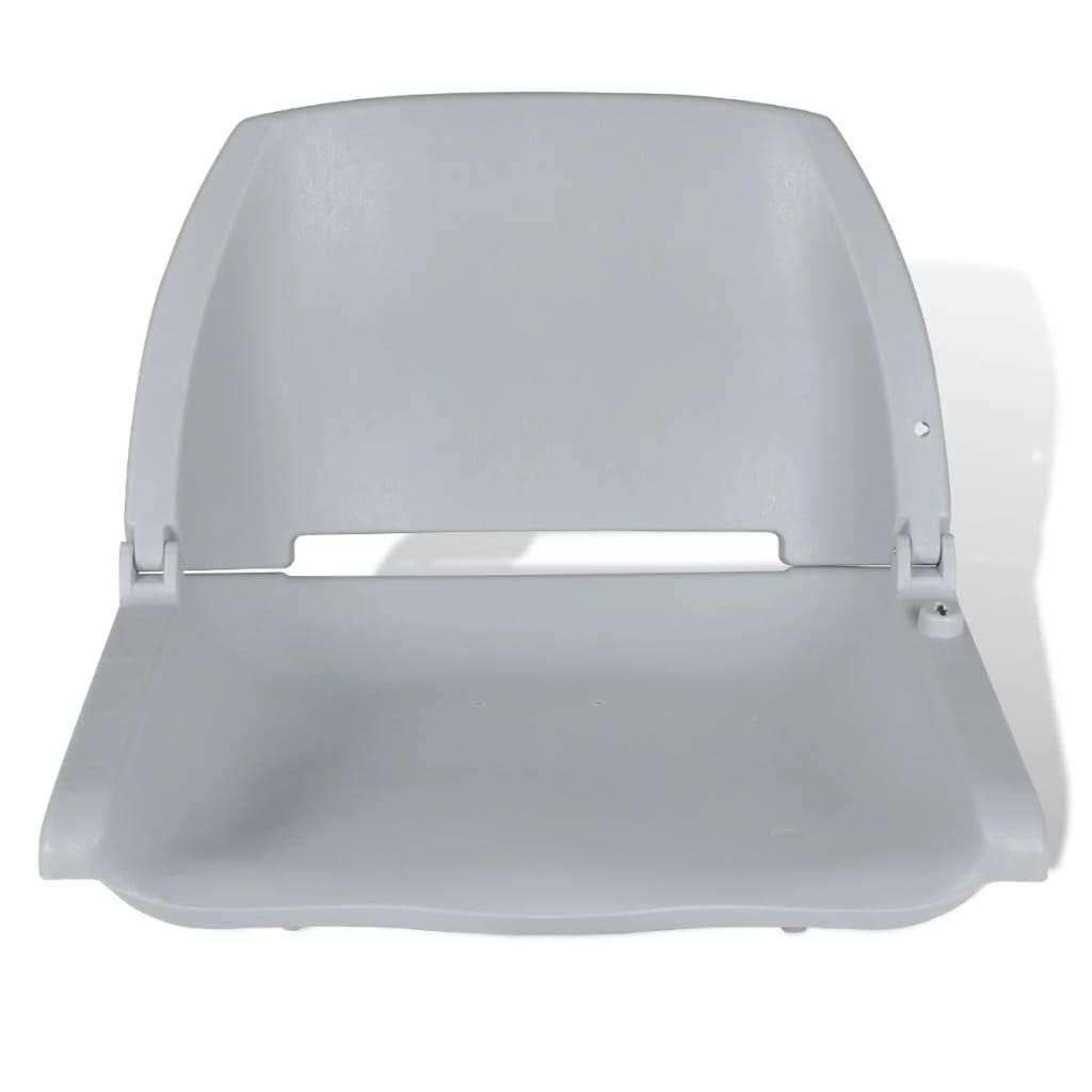 vidaXL Scaune barcă 2 buc. gri 41x51x48 cm spătar pliabil fără pernă vidaXL Scaune barcă 2 buc. gri 41x51x48 cm spătar pliabil fără pernă