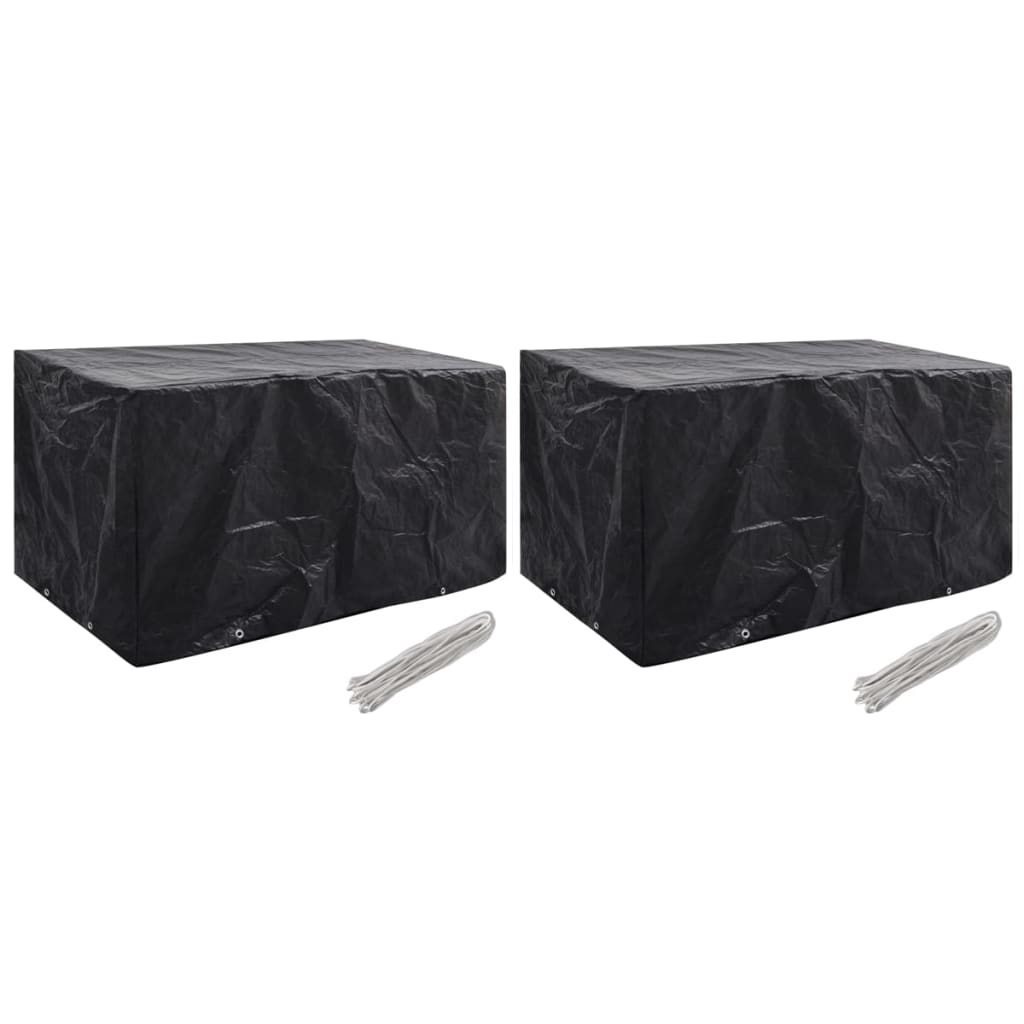 vidaXL Huse mobilier grădină, 2 buc., 8 ocheți, 180 x 70 x 90 cm vidaXL Huse mobilier grădină, 2 buc., 8 ocheți, 180 x 70 x 90 cm