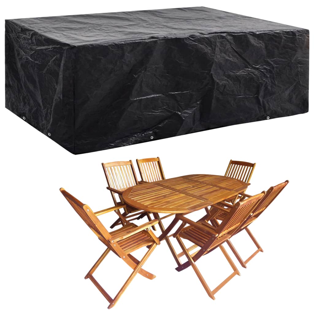 vidaXL Huse mobilier grădină, 2 buc., 8 ocheți, 242 x 162 x 100 cm vidaXL Huse mobilier grădină, 2 buc., 8 ocheți, 242 x 162 x 100 cm