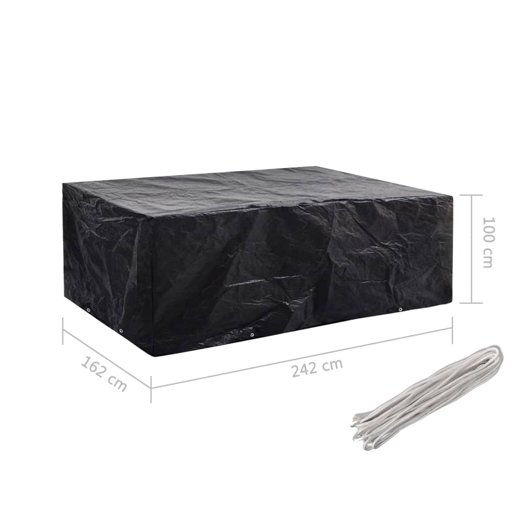 vidaXL Huse mobilier grădină, 2 buc., 8 ocheți, 242 x 162 x 100 cm vidaXL Huse mobilier grădină, 2 buc., 8 ocheți, 242 x 162 x 100 cm