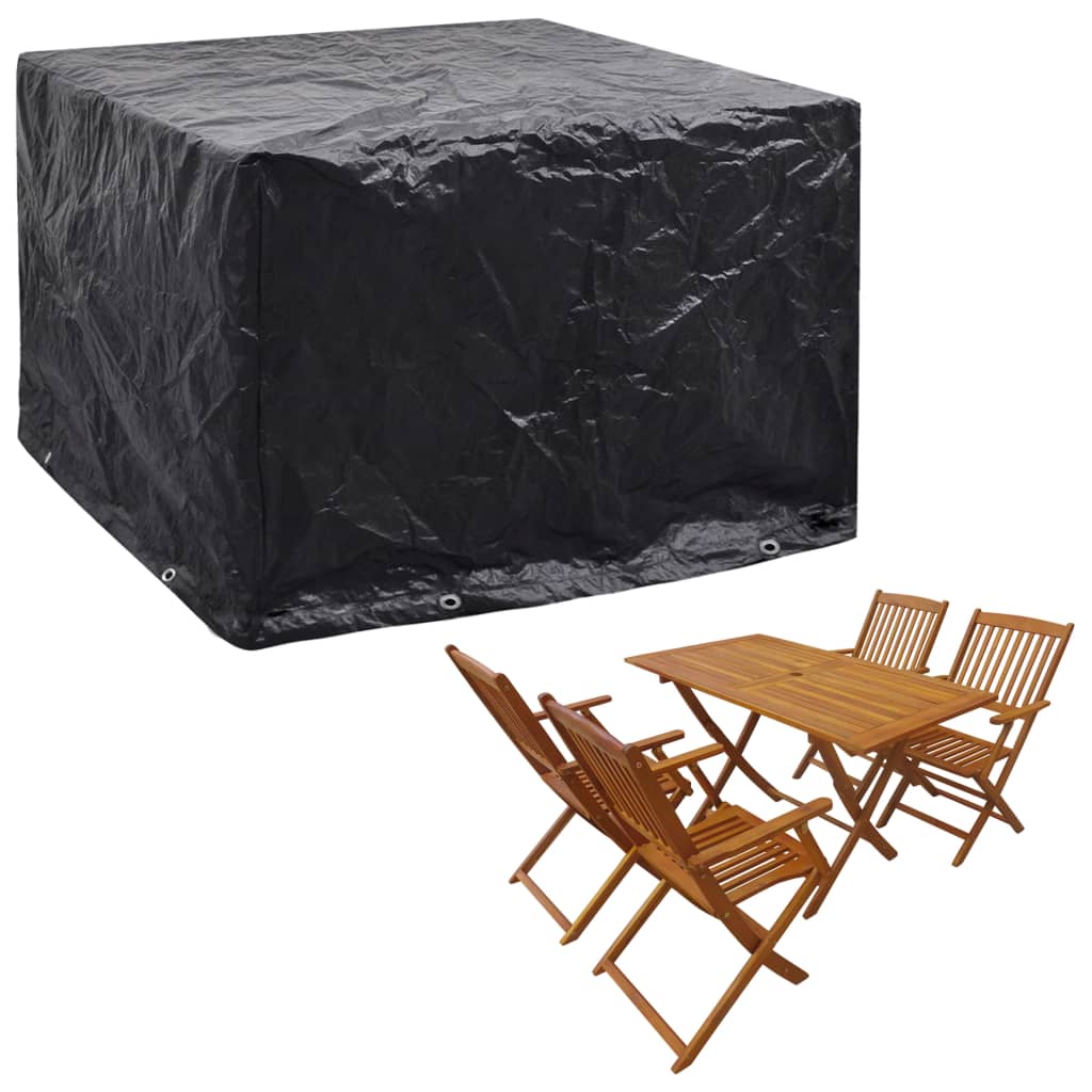 vidaXL Huse mobilier grădină, 2 buc., 8 ocheți, 122 x 112 x 98 cm vidaXL Huse mobilier grădină, 2 buc., 8 ocheți, 122 x 112 x 98 cm