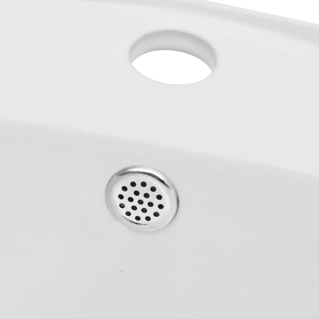 vidaXL Set mobilier de baie din două piese, stejar, ceramică