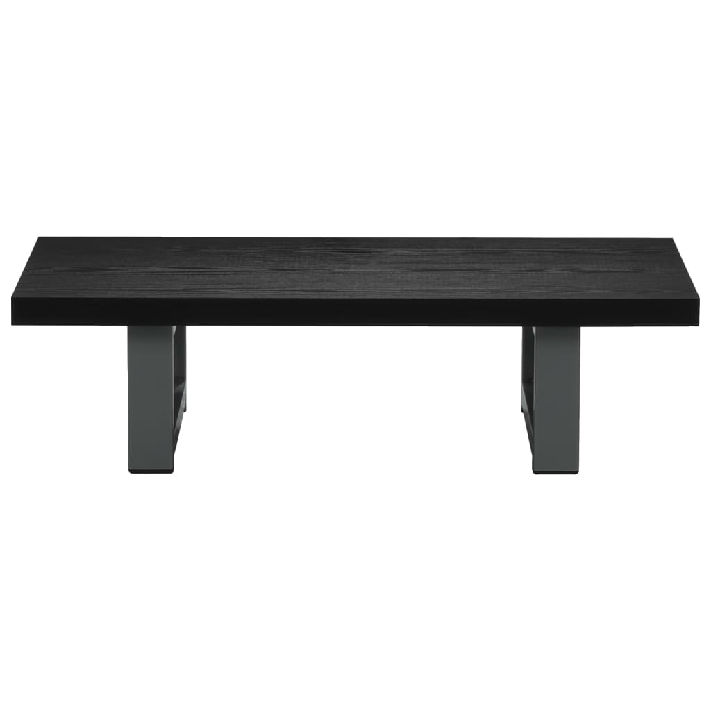 vidaXL Set mobilier de baie, 2 piese, negru, ceramică vidaXL Set mobilier de baie, 2 piese, negru, ceramică