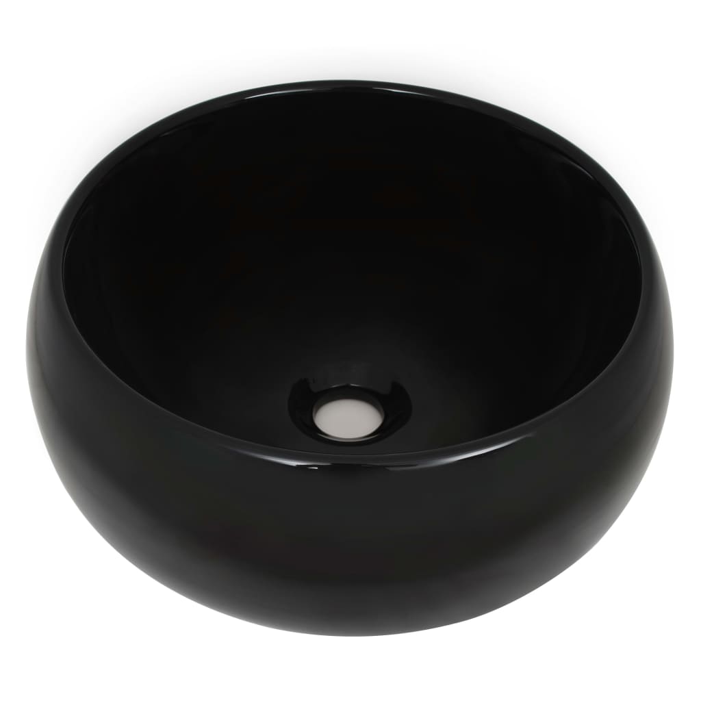 vidaXL Set mobilier de baie, 2 piese, alb, ceramică vidaXL Set mobilier de baie, 2 piese, alb, ceramică