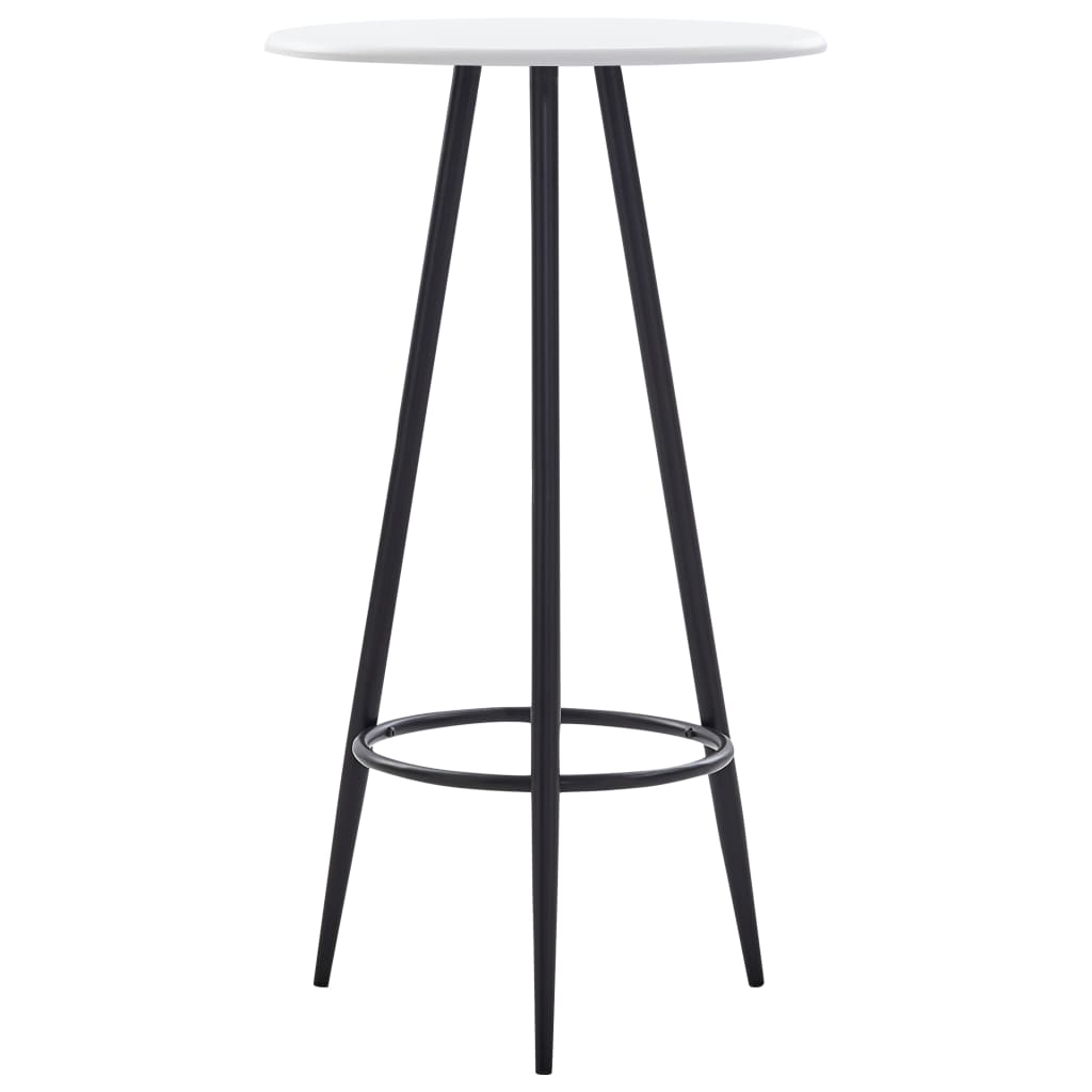 vidaXL Set mobilier de bar, 3 piese, negru, plastic