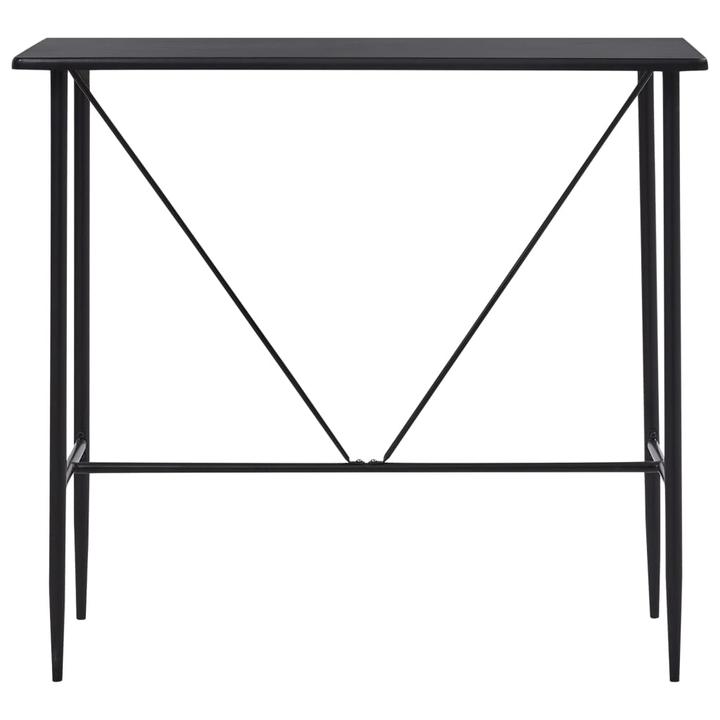 vidaXL Set mobilier de bar, 5 piese, negru, plastic vidaXL Set mobilier de bar, 5 piese, negru, plastic