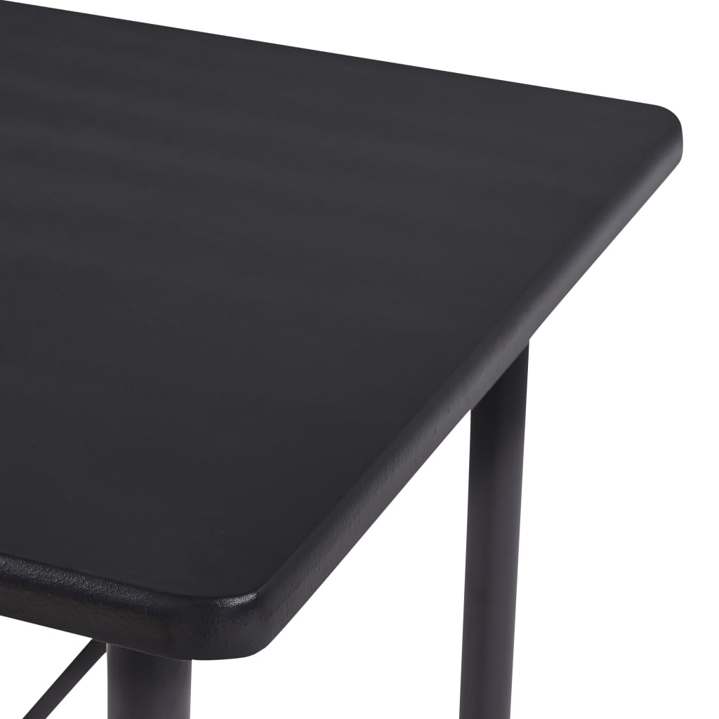 vidaXL Set mobilier de bar, 5 piese, negru, plastic vidaXL Set mobilier de bar, 5 piese, negru, plastic