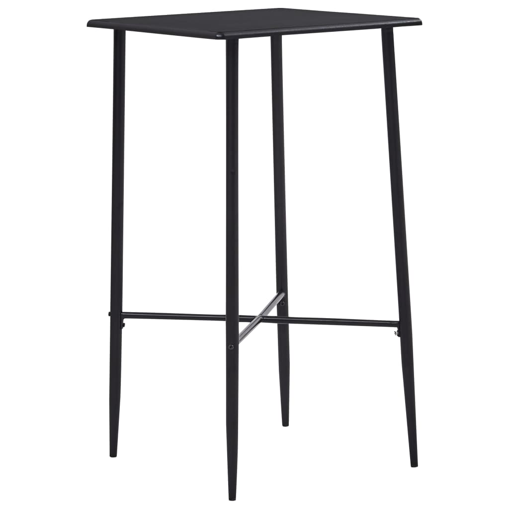 vidaXL Set mobilier de bar, 3 piese, negru, plastic vidaXL Set mobilier de bar, 3 piese, negru, plastic