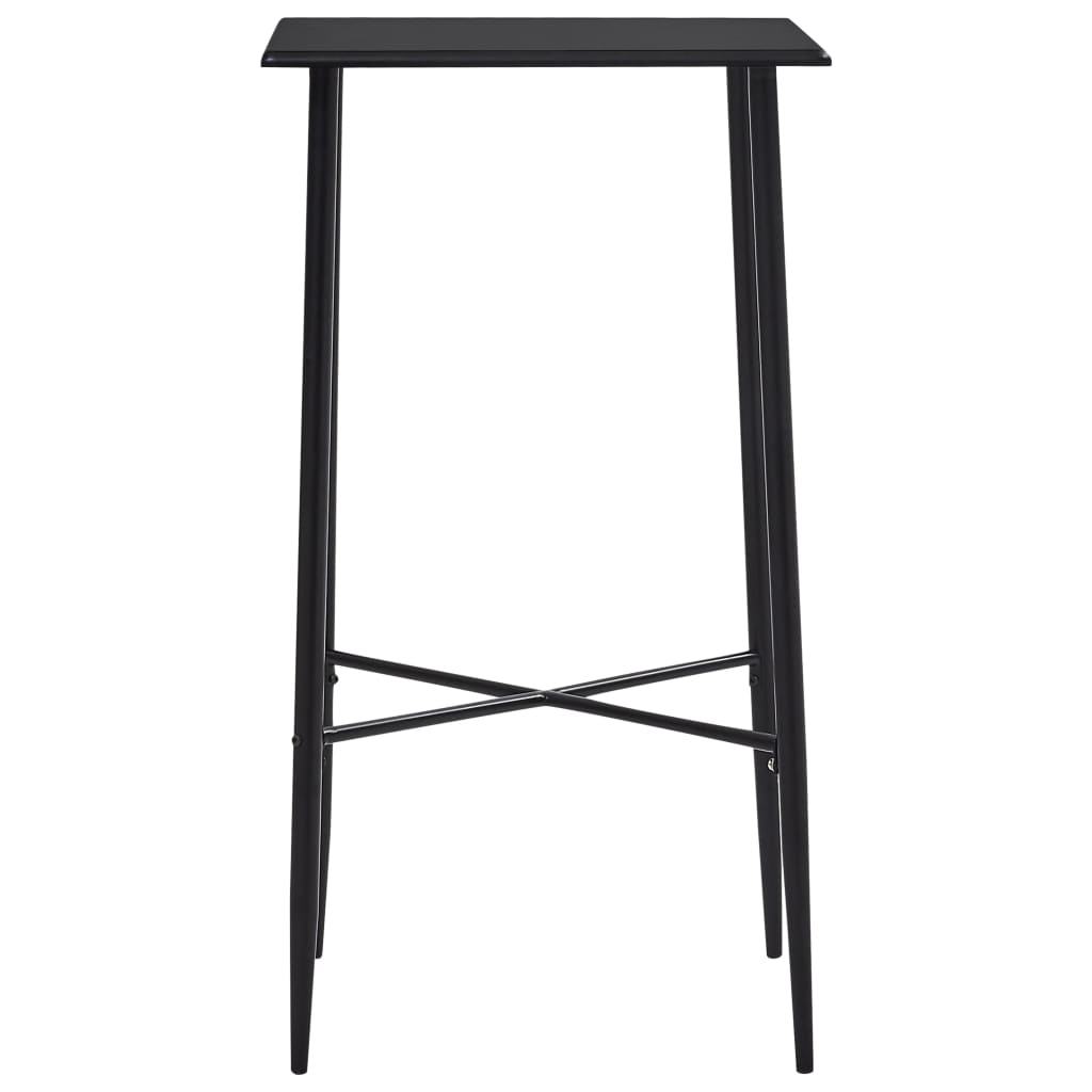 vidaXL Set mobilier de bar, 3 piese, negru, plastic vidaXL Set mobilier de bar, 3 piese, negru, plastic