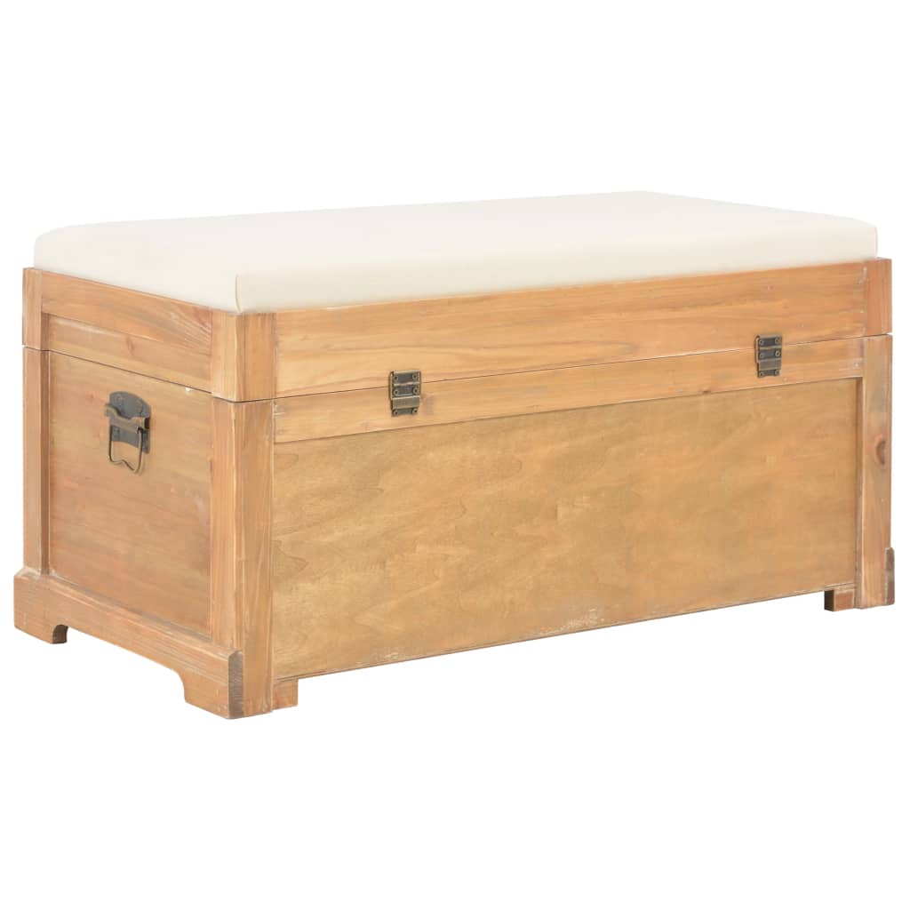 vidaXL Ladă de depozitare cu pernă, 80 x 40 x 40 cm, MDF vidaXL Ladă de depozitare cu pernă, 80 x 40 x 40 cm, MDF