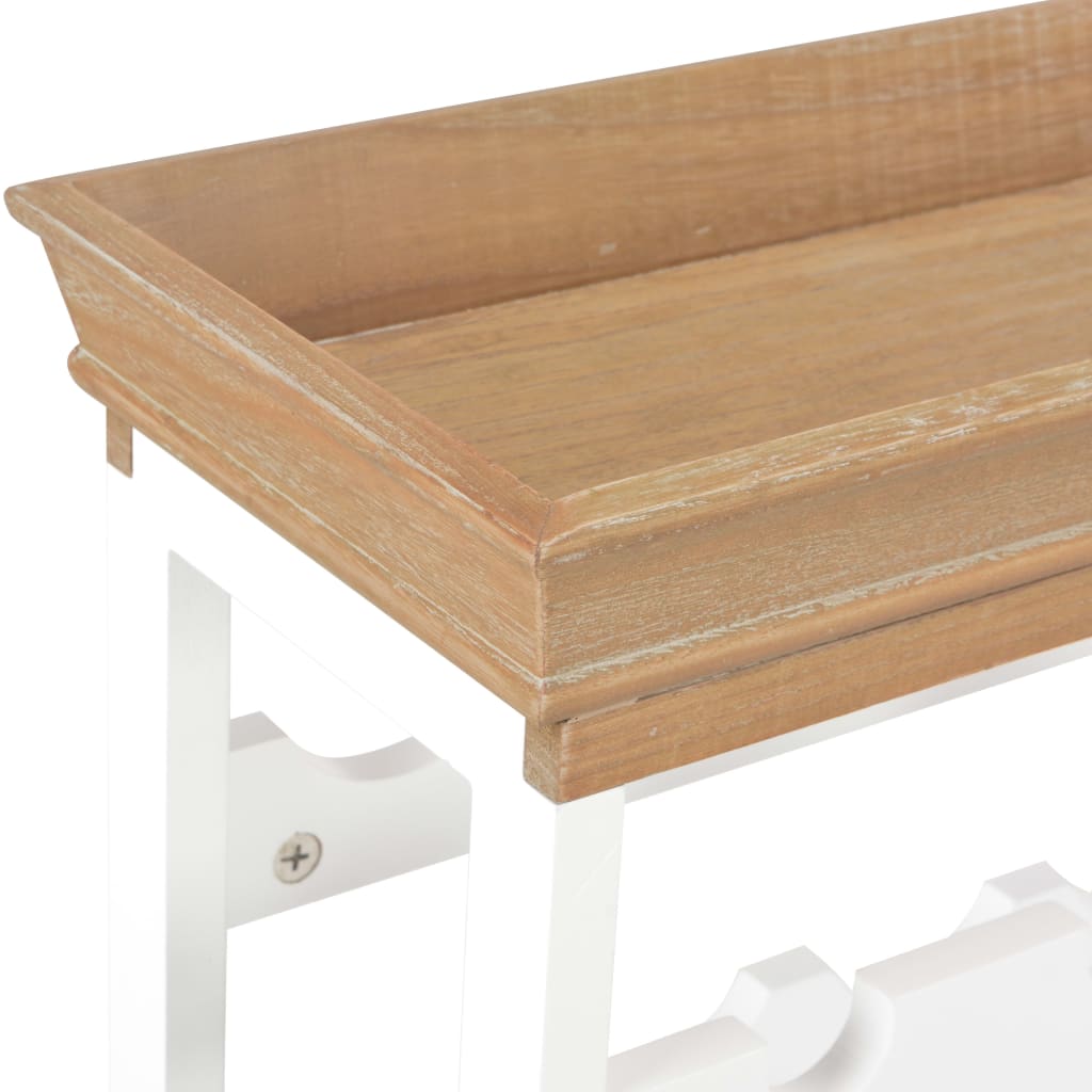 vidaXL Dulap de vinuri, alb, 70 x 22,5 x 70,5 cm, MDF vidaXL Dulap de vinuri, alb, 70 x 22,5 x 70,5 cm, MDF